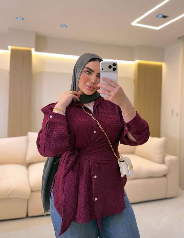 Women's wrap shirt with tie waist-jojo
