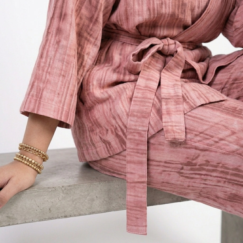 Textured Rib Lounge Set -aya