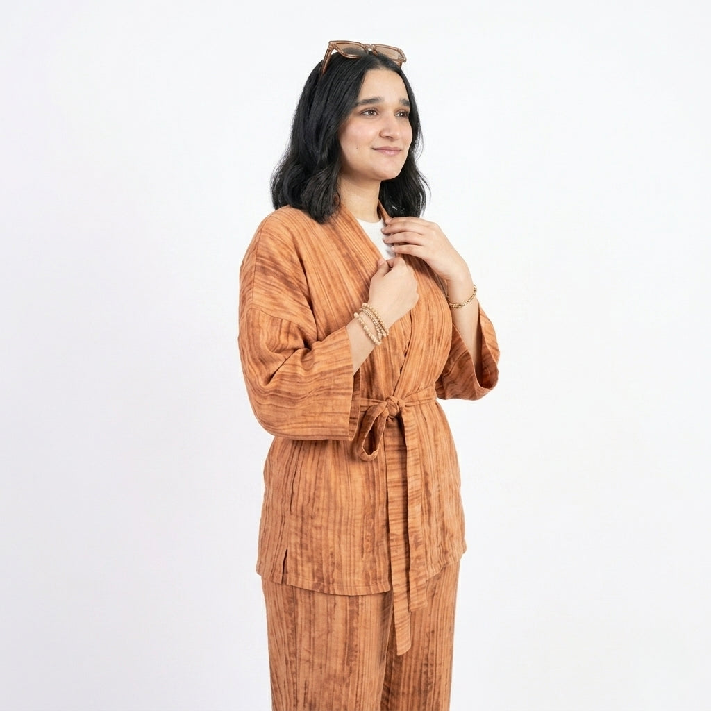 Textured Rib Lounge Set -aya