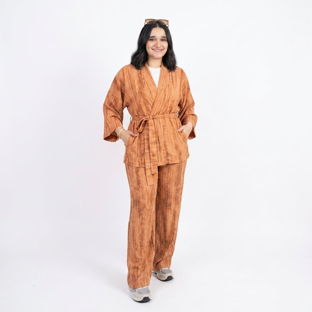Textured Rib Lounge Set -aya