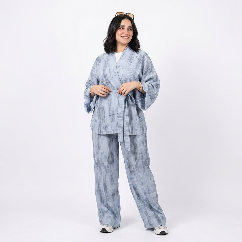 Textured Rib Lounge Set -aya
