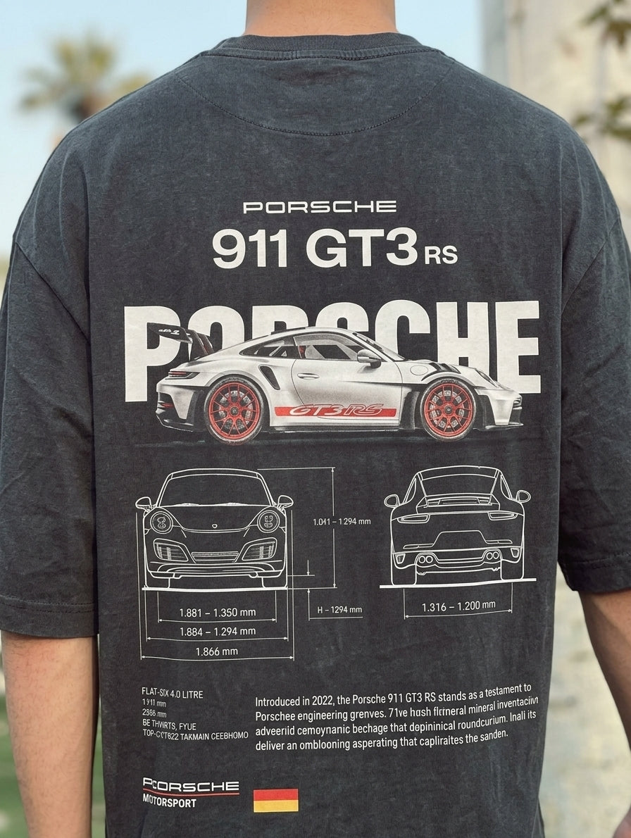 Oversized t-shirt PORSCHE _mohamed